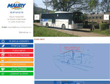Tablet Screenshot of maury-transports.com